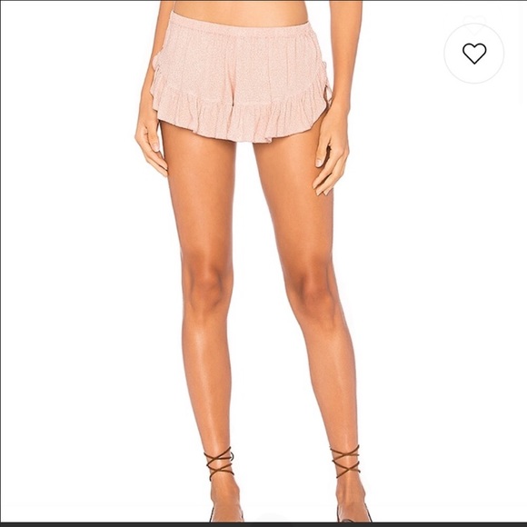 Indah ruffle pink daisy shorts - Picture 2 of 6